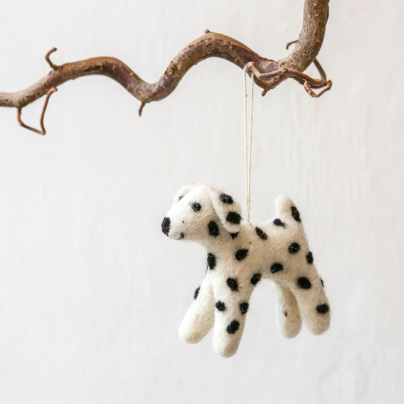 Felt Dog Hanging Decoration - Dalmation