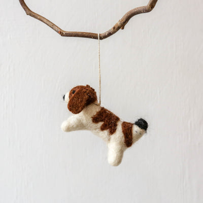 Felt Dog Hanging Decoration - Jack Russel