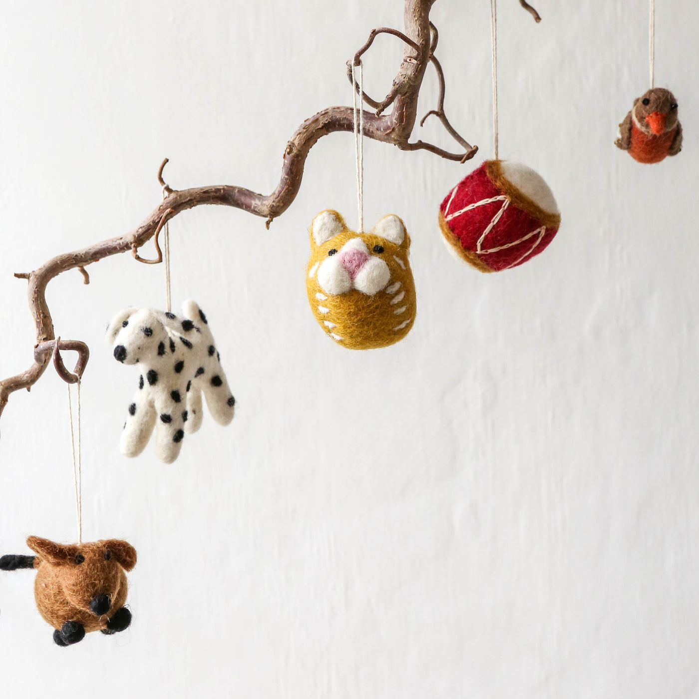 Felt Dog Hanging Decoration - Dalmation