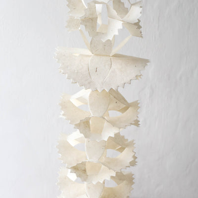 Honeycomb Paper Christmas Garland - White