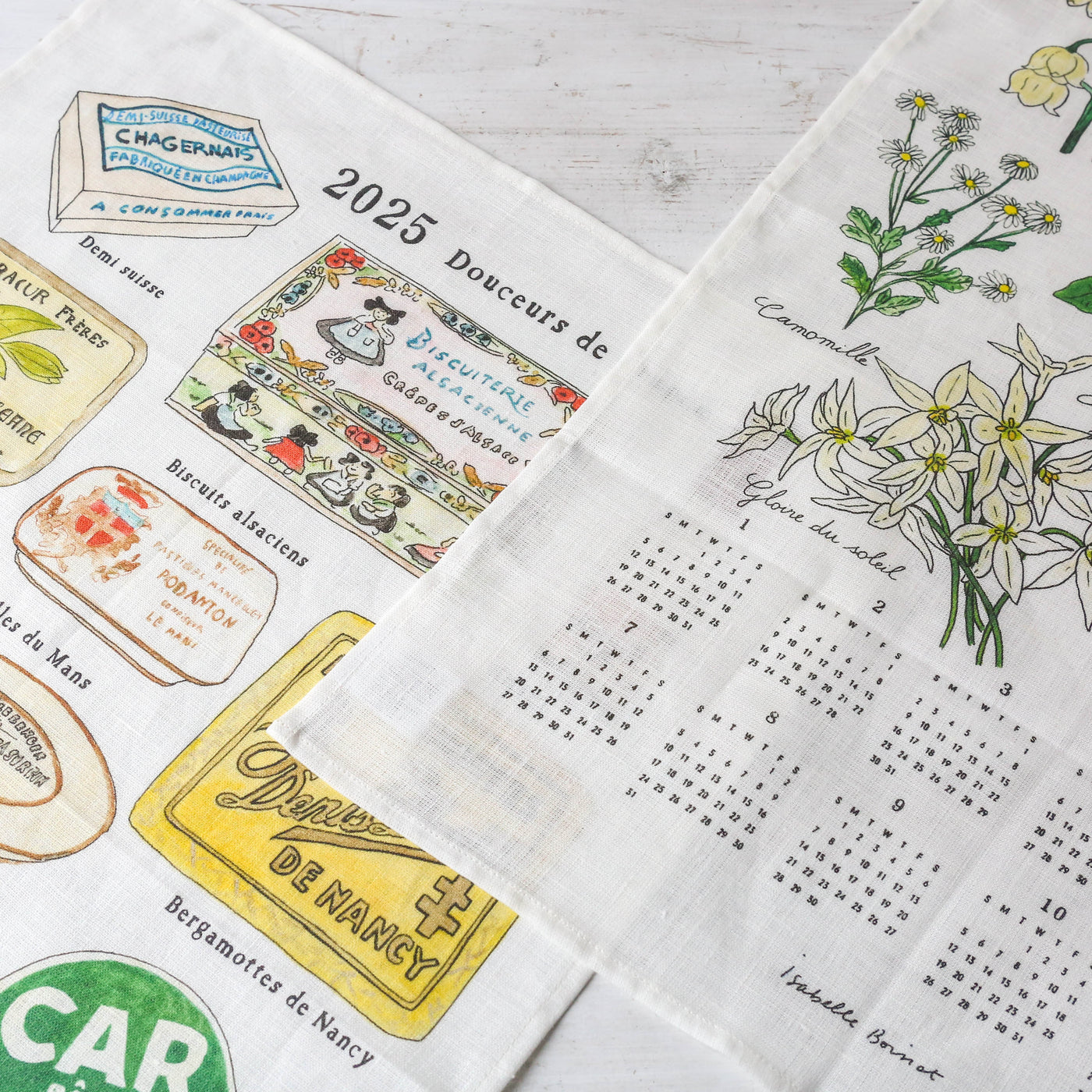 2025 Calendar Cloth - French Sweets