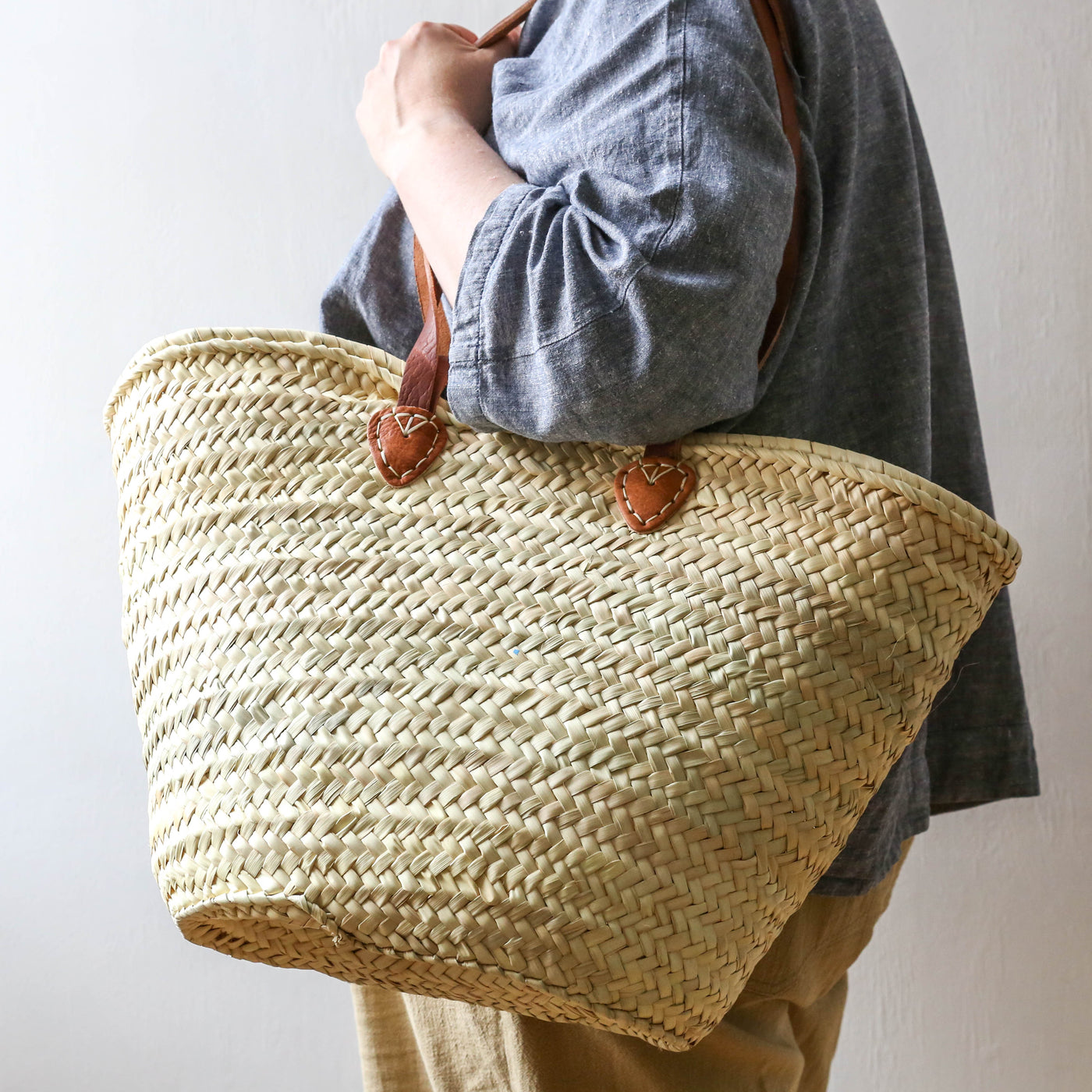 Double Handled Basket Bag - Design 1