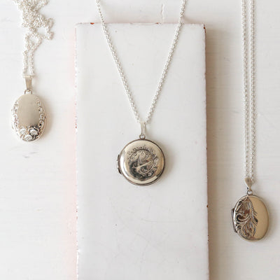 Silver Vintage Locket - Batch G