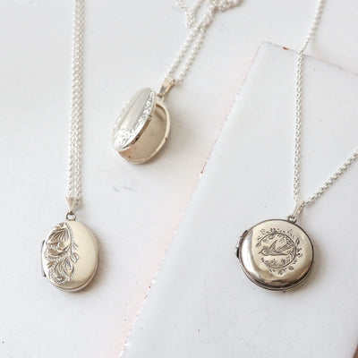 Silver Vintage Locket - Batch G