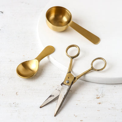 Rustic Brass Handled Scissors