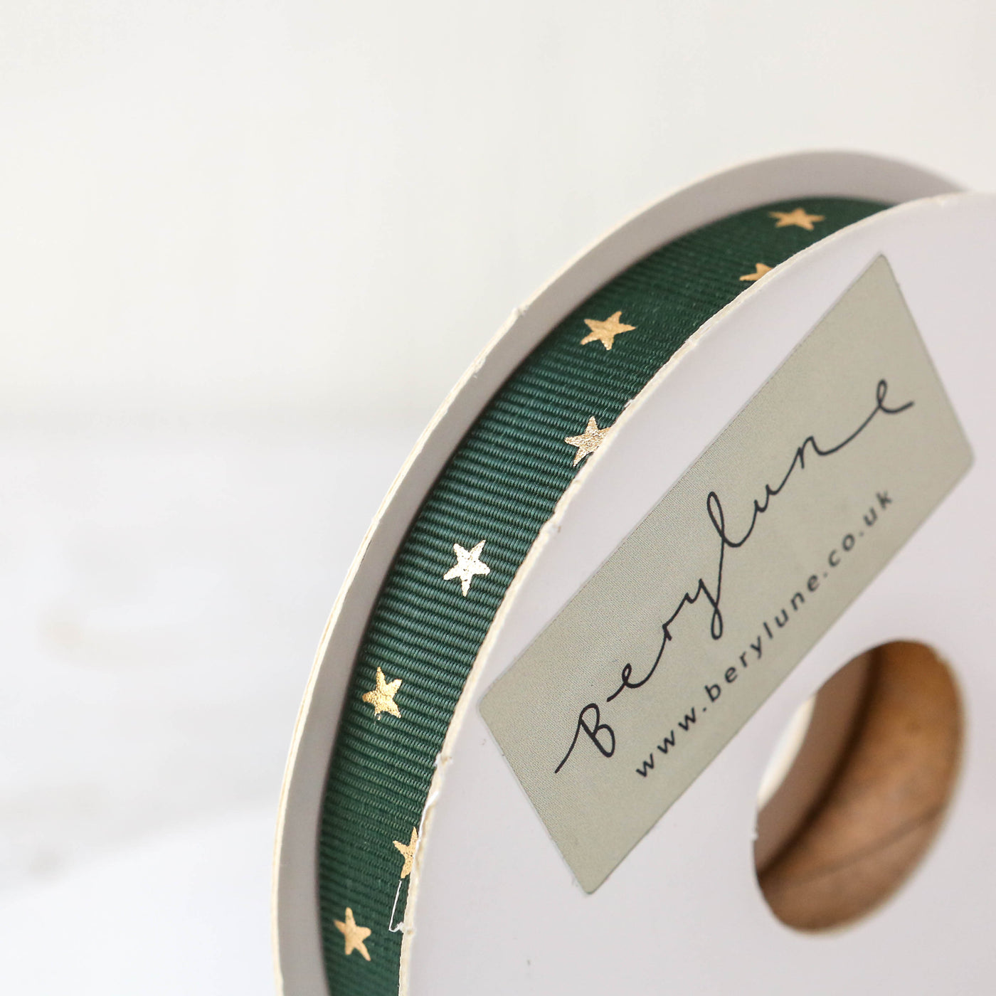 Gold Star Grosgrain Ribbon - 20m Roll