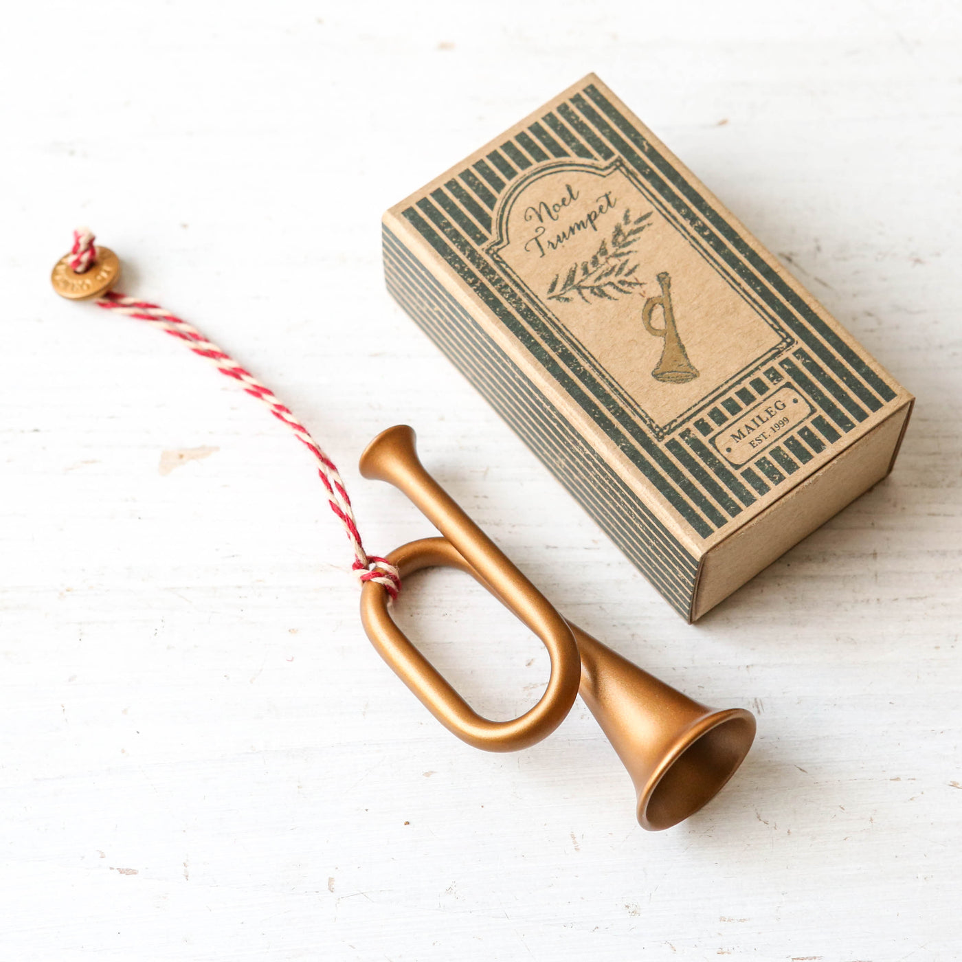 Maileg Boxed Trumpet Ornament