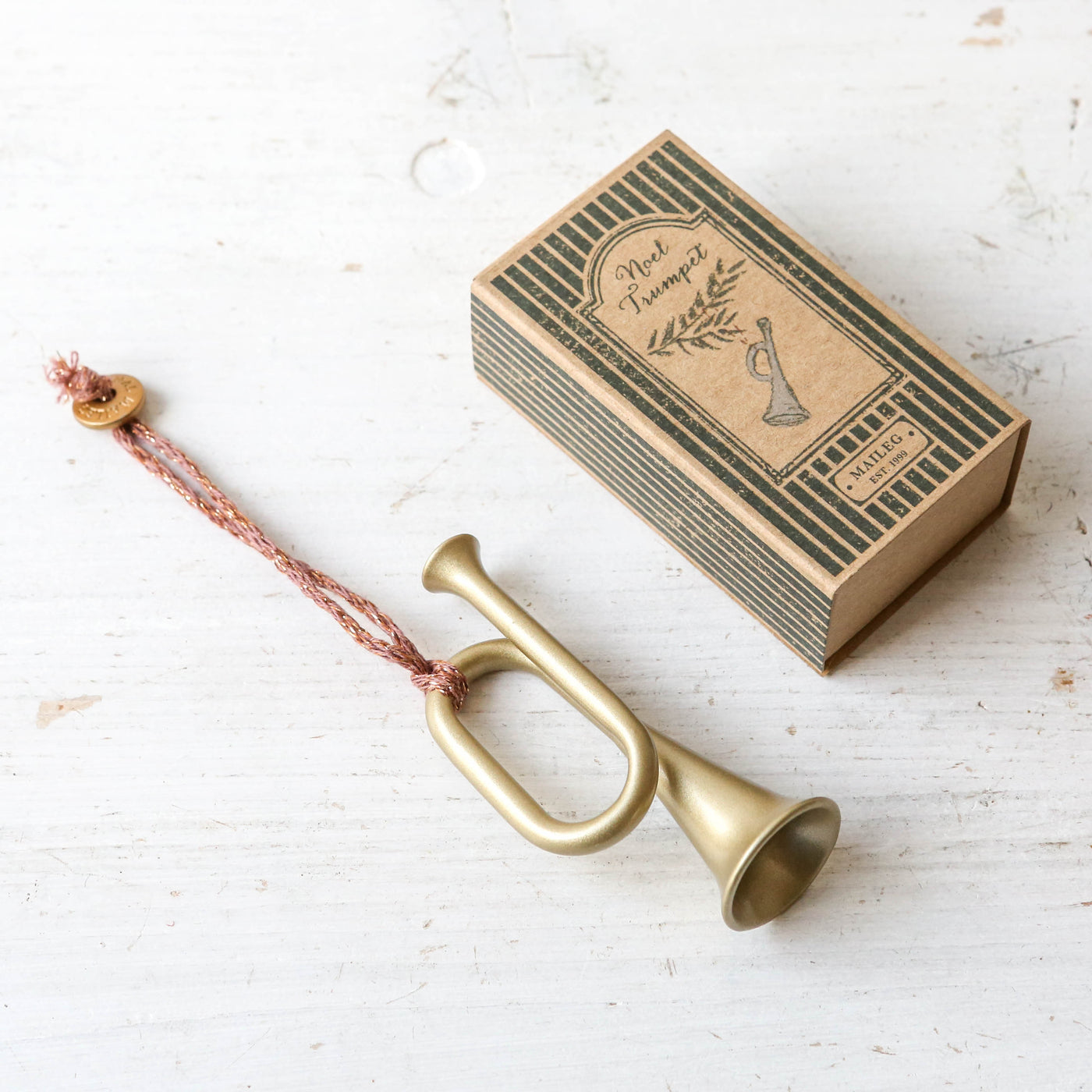 Maileg Boxed Trumpet Ornament