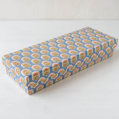 Pencil Box Covered Box in Anima Riviera - Medium