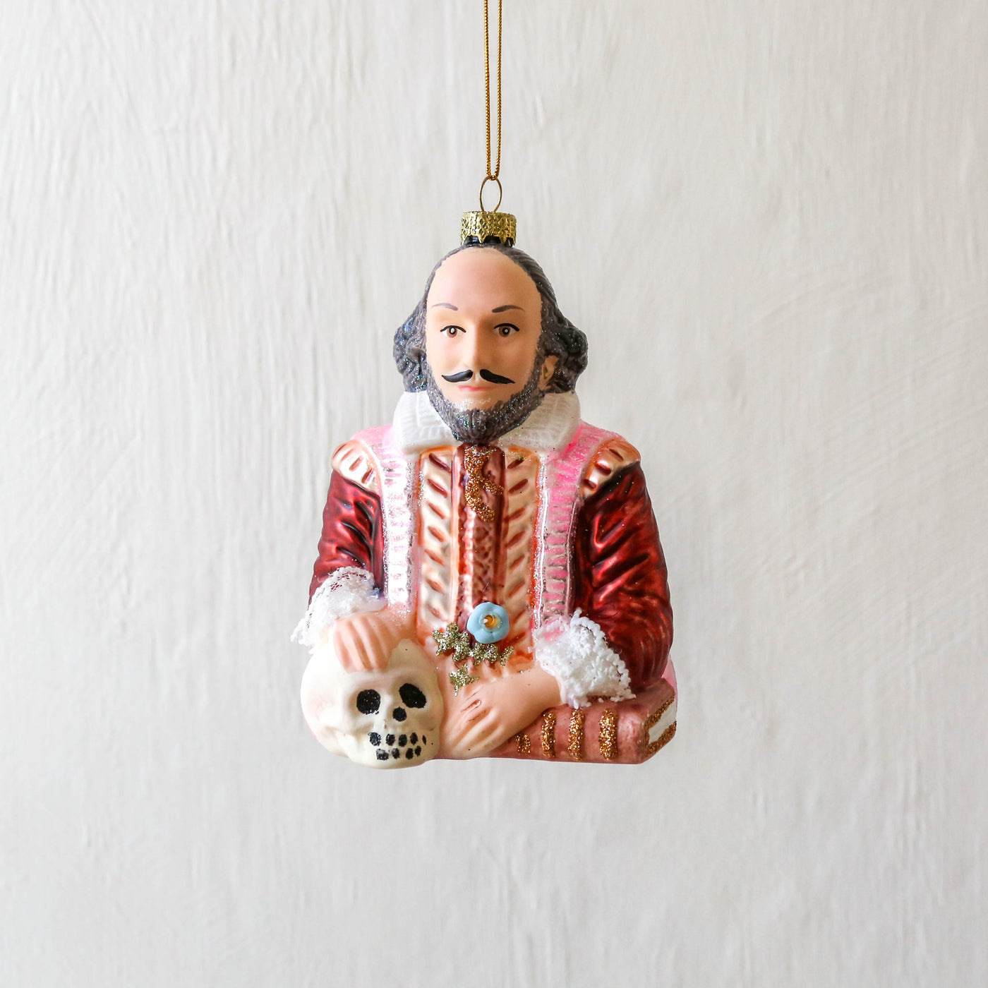 William Shakespeare Glass Tree Decoration