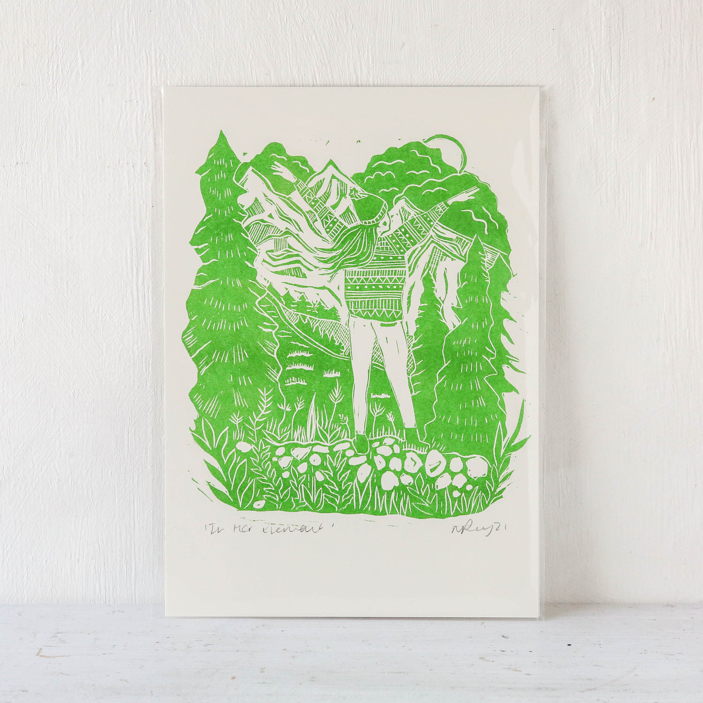 A4 'In Her Element' Risograph Print