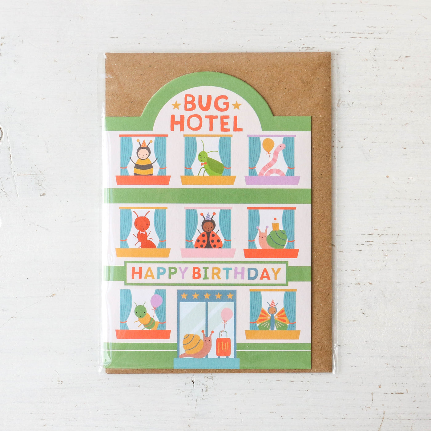 Bug Hotel Birthday Card