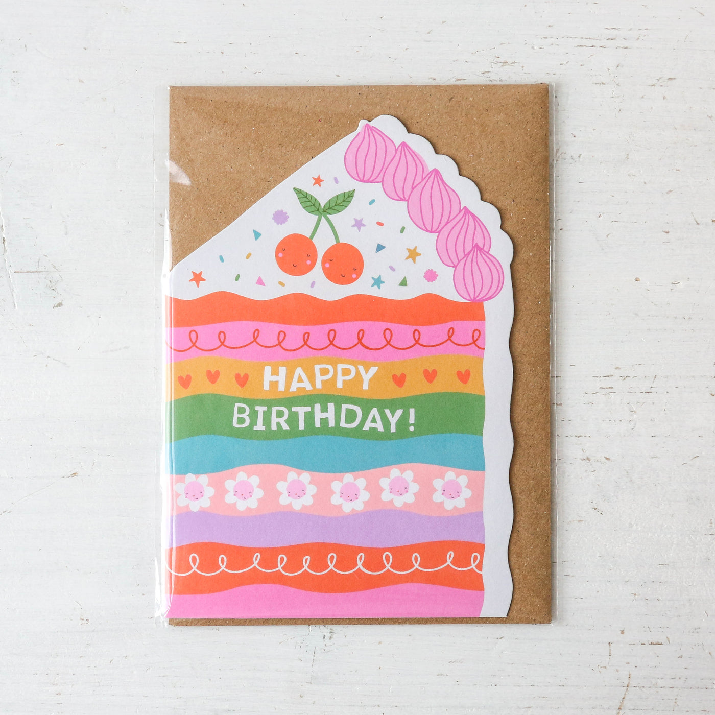 Cake Die Cut Birthday Card