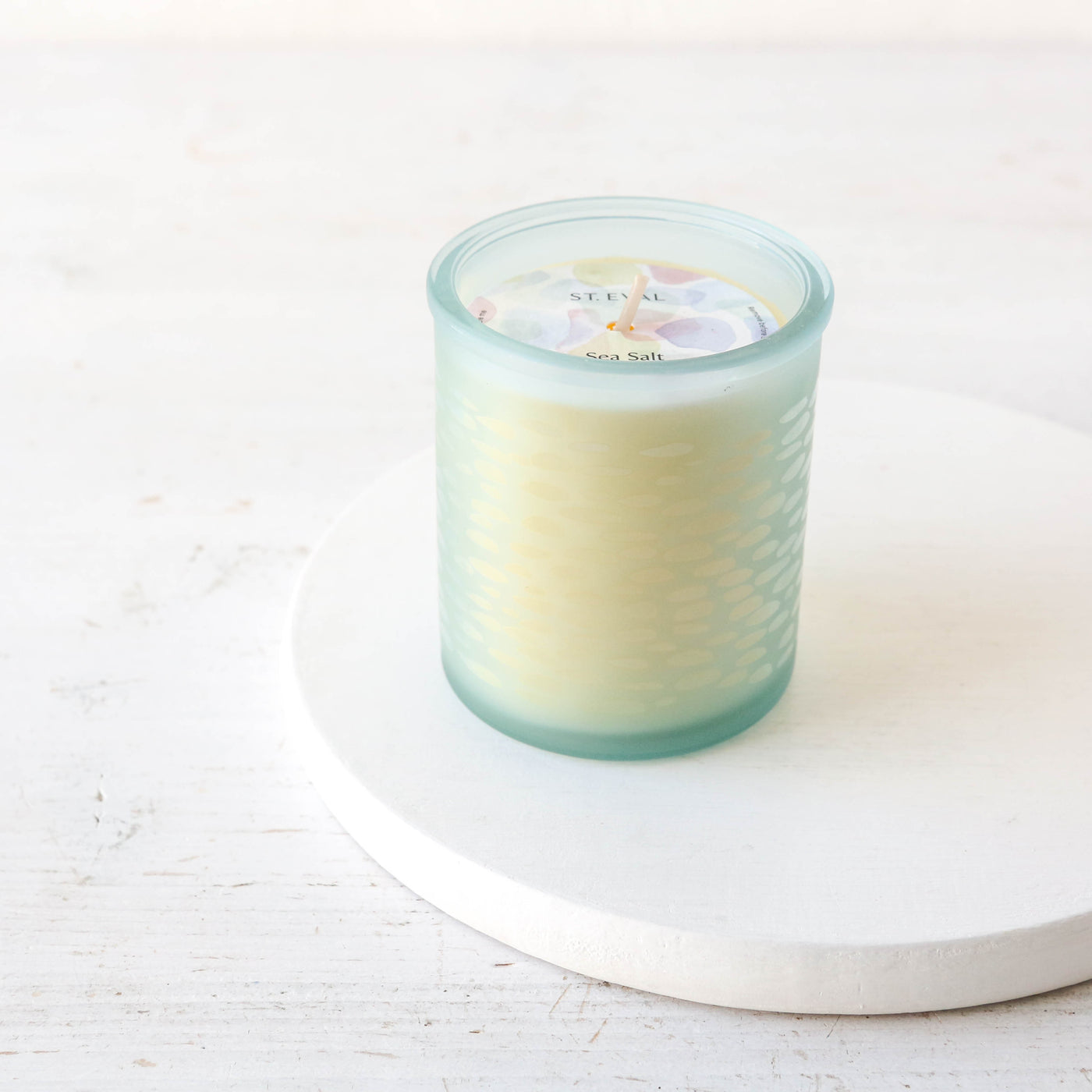 St. Eval 'Beachcombing' Etched Glass Votive Scented Candle