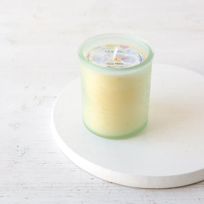 St. Eval 'Beachcombing' Etched Glass Votive Scented Candle