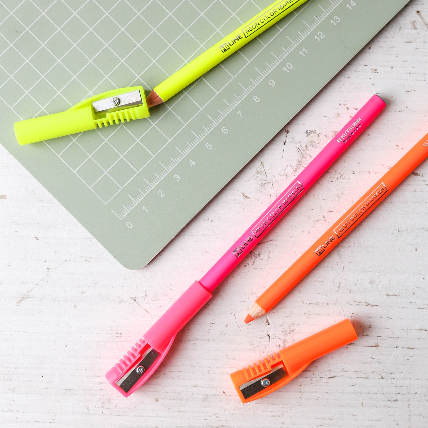 Highlighter Pencil with Sharpener Cap