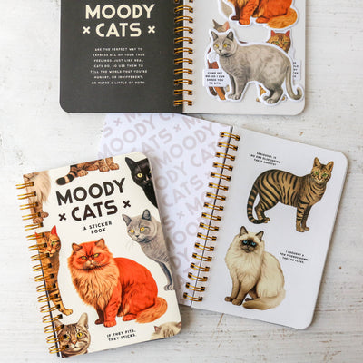 Moody Cats Sticker Book