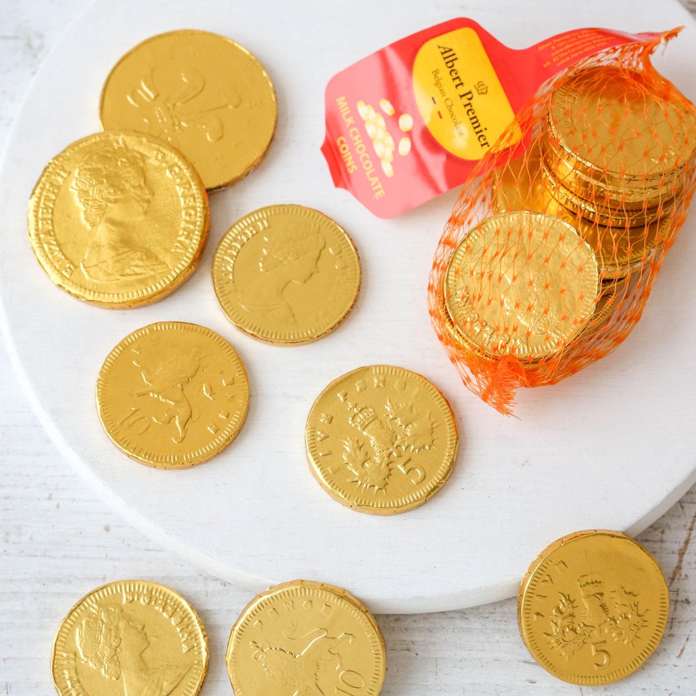 50g Net of Belgian Chocolate Coins