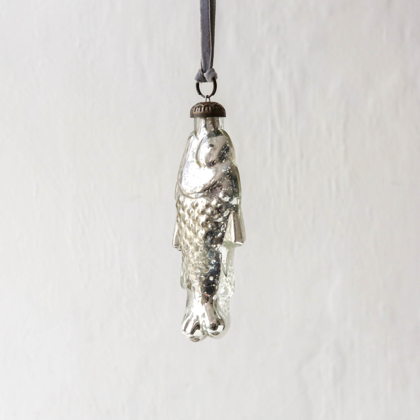 Glass Fish Decoration - Silver