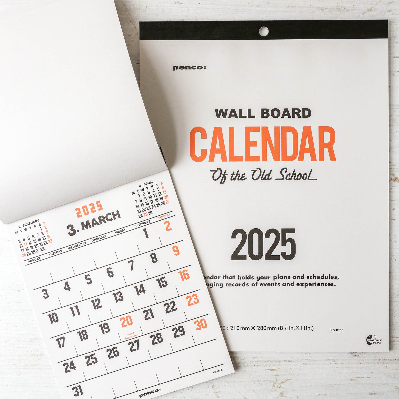 2025 Hightide Wall Calendar