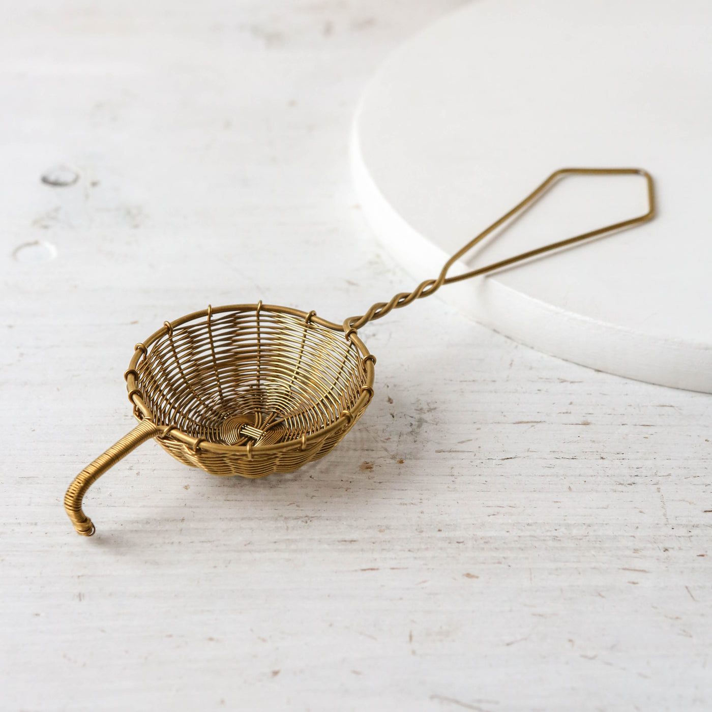 Golden Tea Strainer