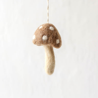 Felt Toadstool Hanging Decoration