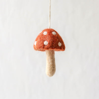 Felt Toadstool Hanging Decoration