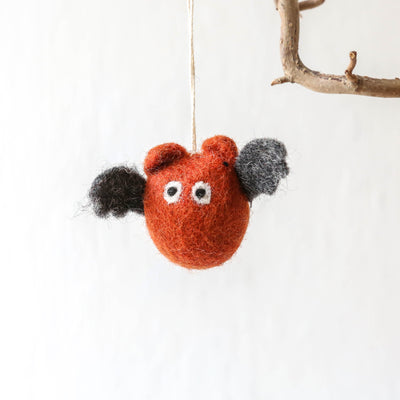 Spooky Bat Felt Hanging Decoration