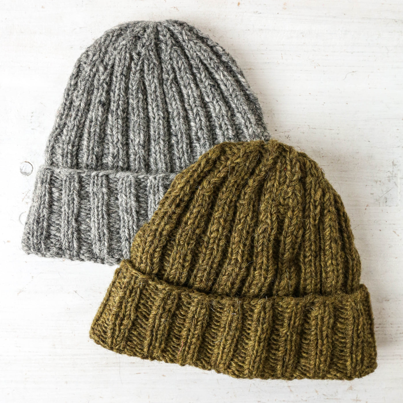 Roll Back Beanie - Shetland Grey