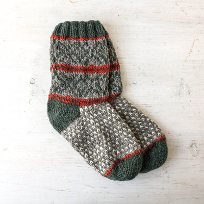 Sofa Socks - Tromso Graphite Knit Large