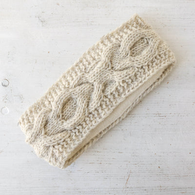 Headband - Oatmeal Cable Knit