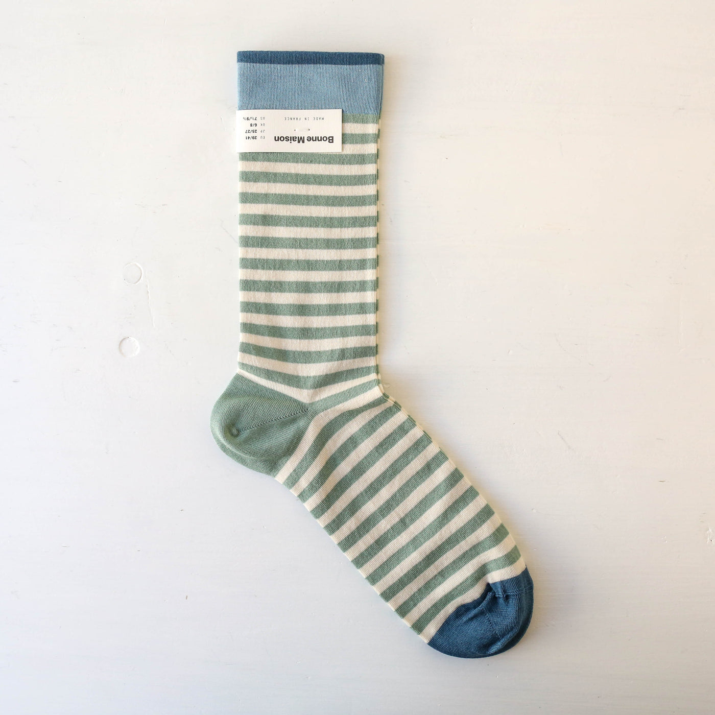 Bonne Maison Socks - Stripe Sea