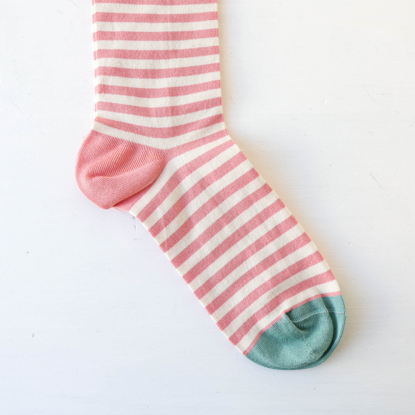 Bonne Maison Socks - Peach Pink Striped