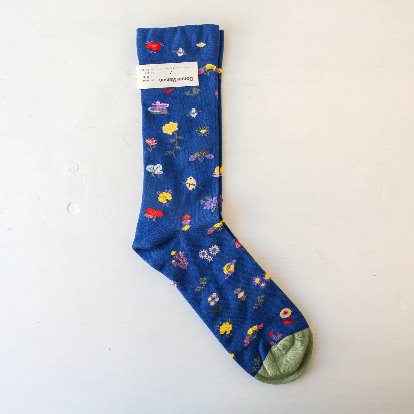 Bonne Maison Socks - Royal Blue Seed