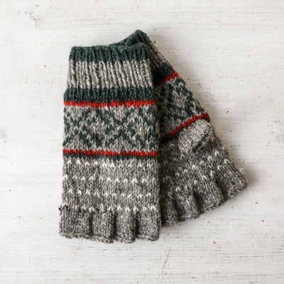 Fingerless Gloves - Tromso Graphite