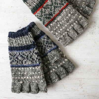 Fingerless Gloves - Tromso Navy