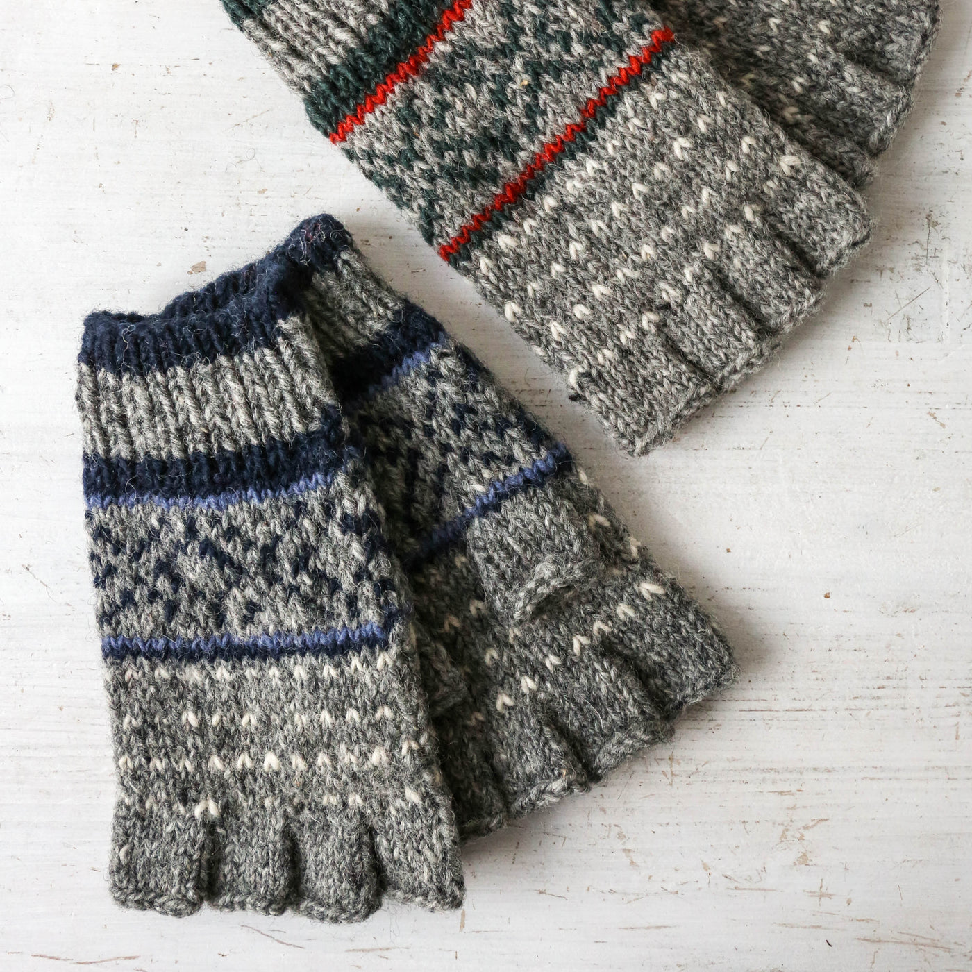 Fingerless Gloves - Tromso Graphite