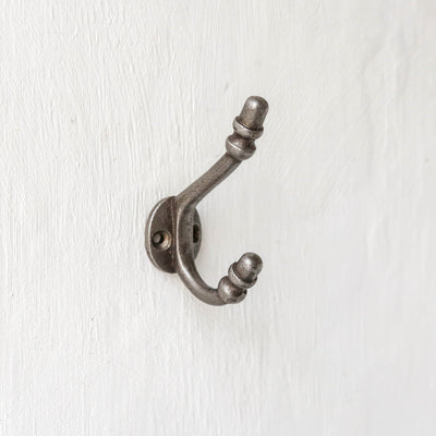 Acorn Double Cast Iron Hook  - Small