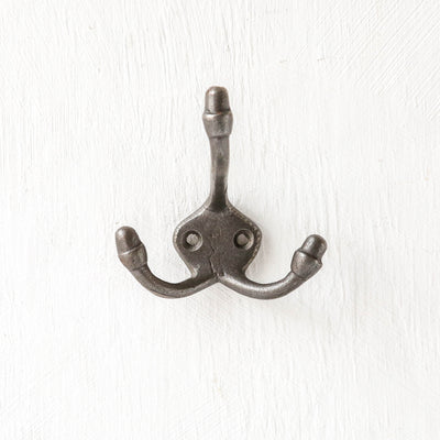 Cast Iron Triple Acorn Hook