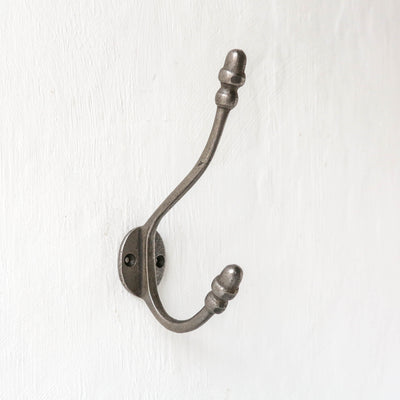 Acorn Double Cast Iron Hook - Large