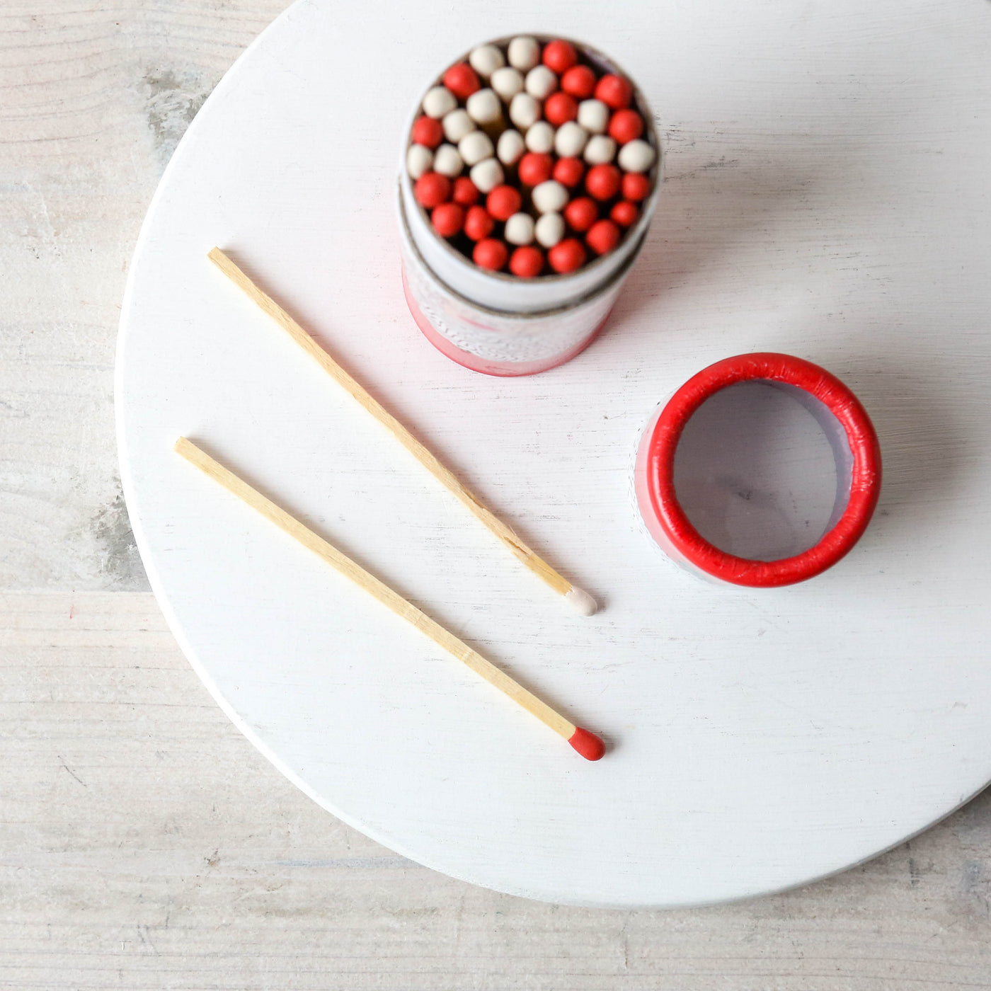 Father Christmas Festive Cylinder Matches