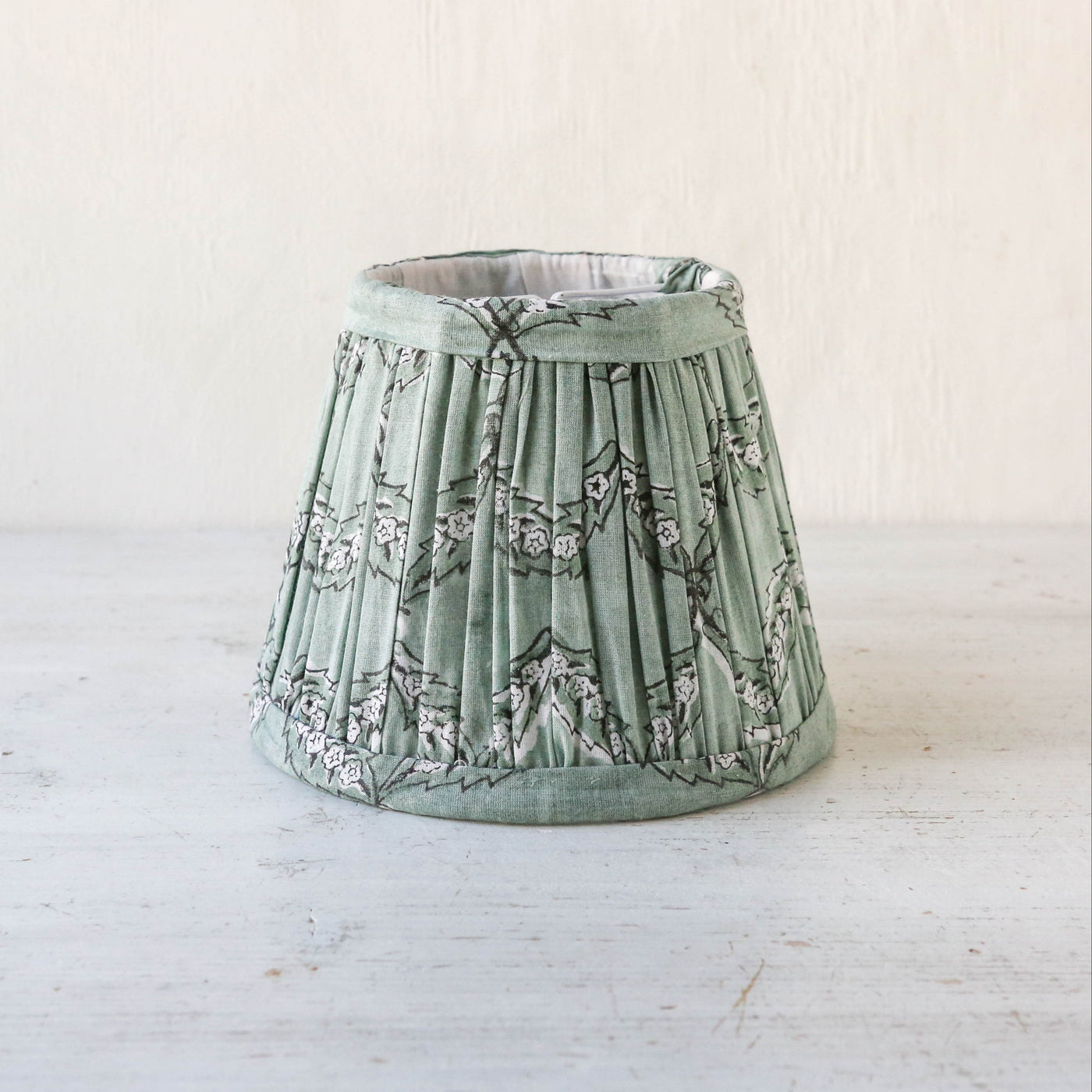 16cm Empire Pleated Lampshade - Charlotte Green