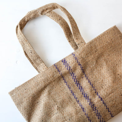 Hessian Bag with Stripe