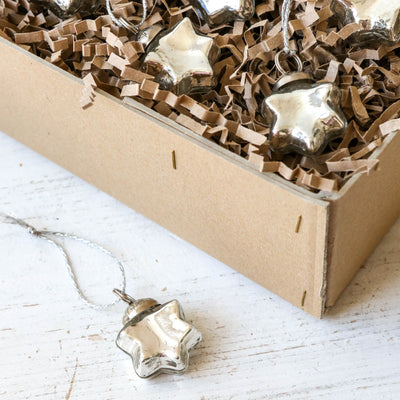 3cm Star Bauble - Silver