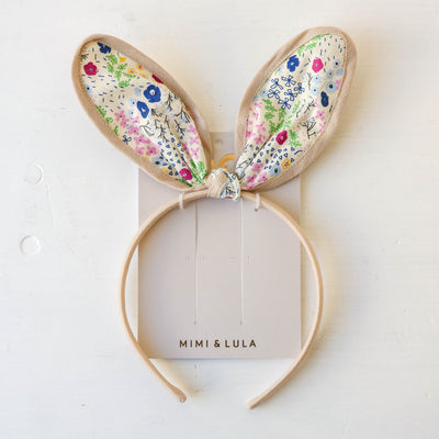 Mimi and Lula Floral Bunny Ear Hair Band