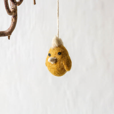 Mini Cockerel Felt Hanging Decoration