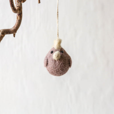 Mini Cockerel Felt Hanging Decoration