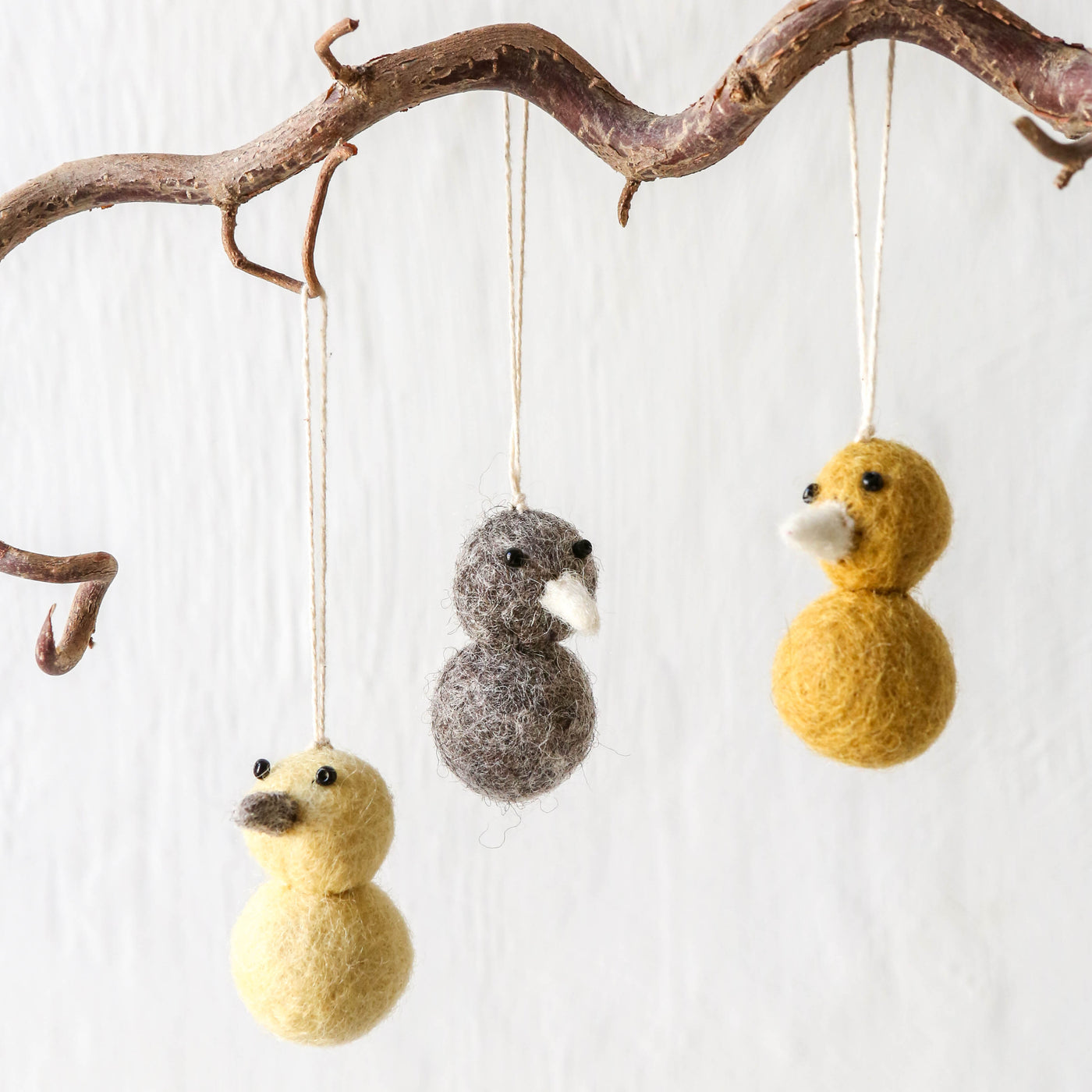 Felt Round Easter Chick Hanging Decoration