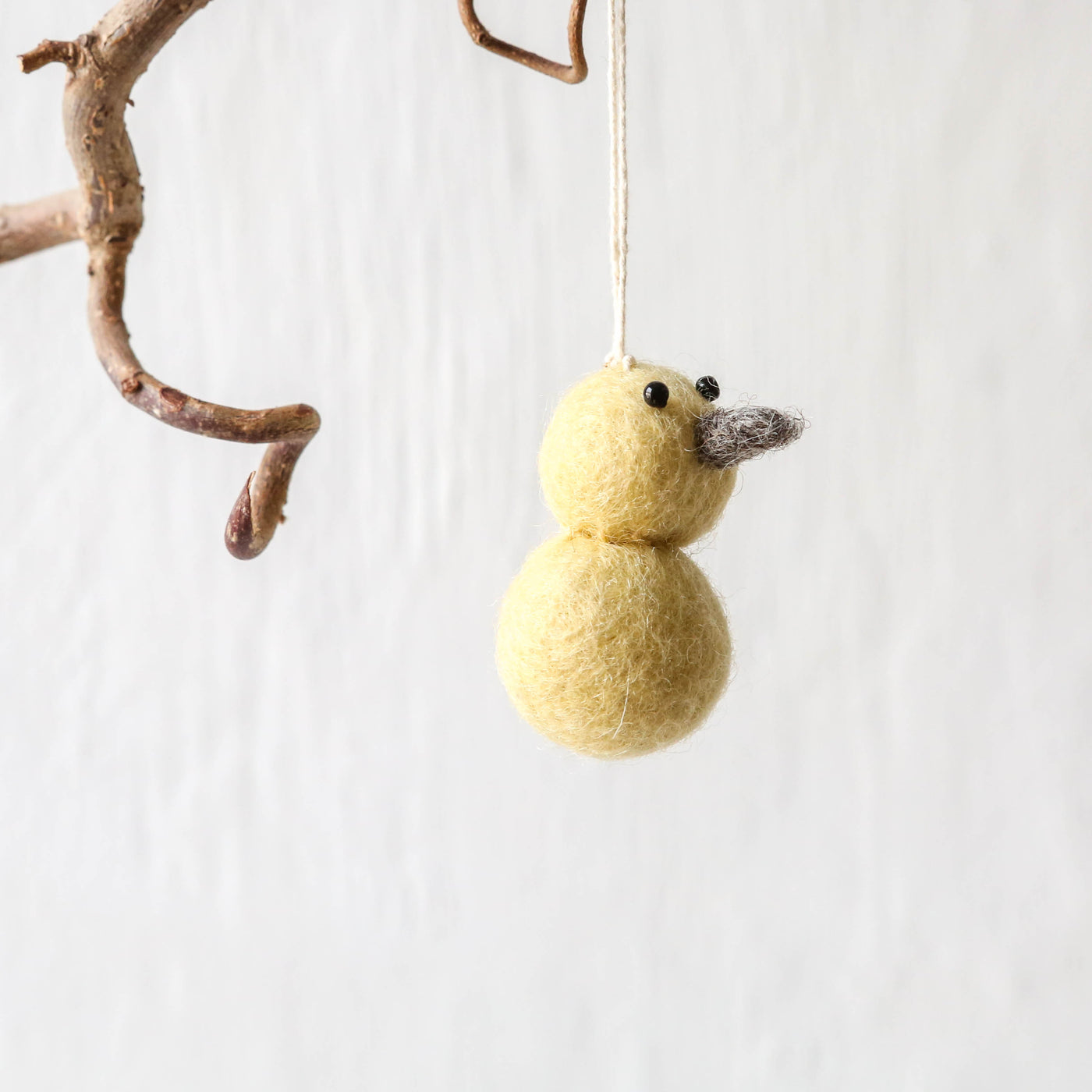 Felt Round Easter Chick Hanging Decoration