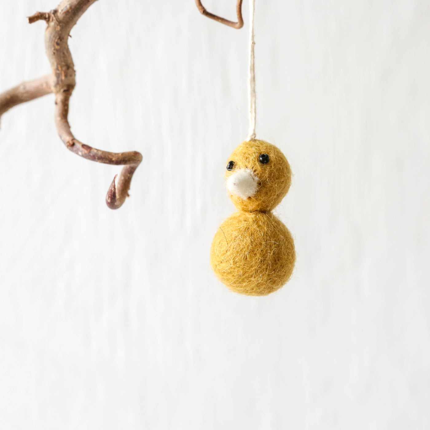 Felt Round Easter Chick Hanging Decoration